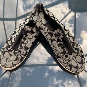 Coach Bev Black Slip On Sneakers